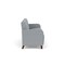 Lesro Siena Lounge Reception 3 Seat Tandem Seating No Center Arms, Walnut, RS Fog Upholstery SN3101 - alternate 2
